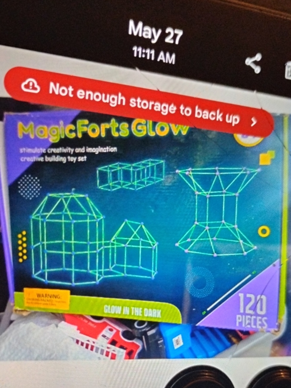 stem MagicForts Glow Building Set - Neon Green & Purple